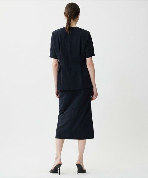 L size ONWARD(大きいサイズ) / エルサイズオンワード シャツ・ブラウス | 【接触冷感・撥水・UVケア・洗える】 プルーフ4WAYタフタ ブラウス | 詳細16