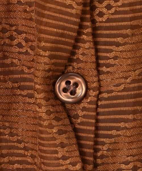 L size ONWARD(大きいサイズ) / エルサイズオンワード シャツ・ブラウス | 【洗える】ゼブラシアーJQ クロップドシャツ | 詳細12