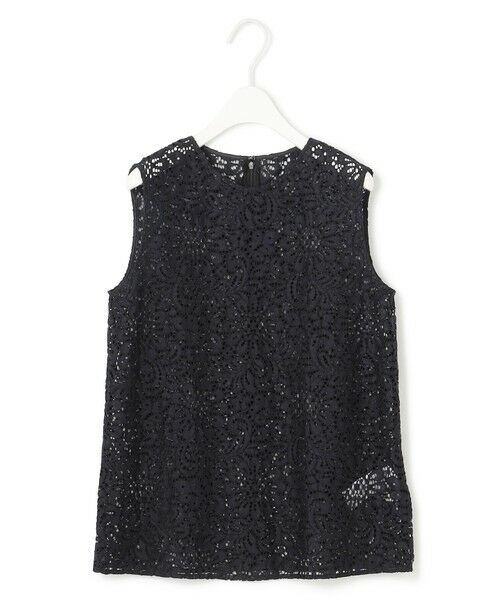 L size ONWARD(大きいサイズ) / エルサイズオンワード シャツ・ブラウス | 【洗える】 ナイロンコードレース ブラウス | 詳細4