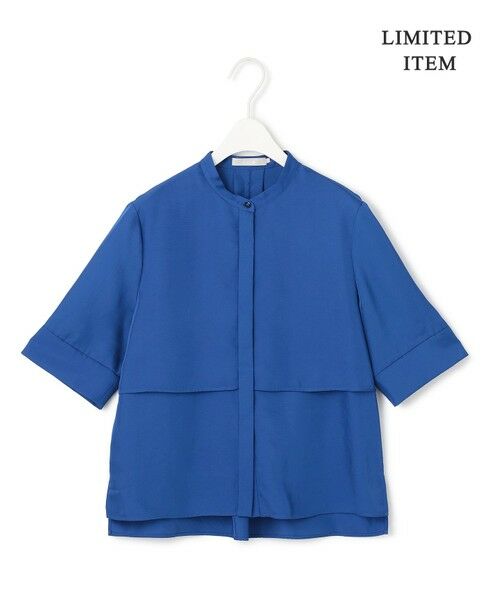 L size ONWARD(大きいサイズ) / エルサイズオンワード シャツ・ブラウス | 【WEB限定・接触冷感・速乾・洗える】シルキーツイル 半袖クロップドシャツ | 詳細23