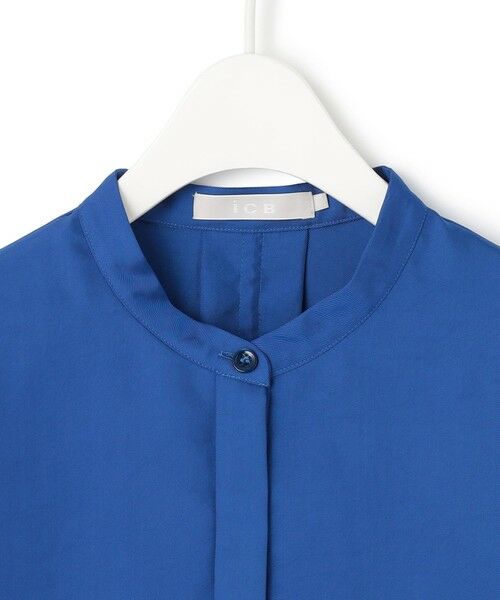 L size ONWARD(大きいサイズ) / エルサイズオンワード シャツ・ブラウス | 【WEB限定・接触冷感・速乾・洗える】シルキーツイル 半袖クロップドシャツ | 詳細24