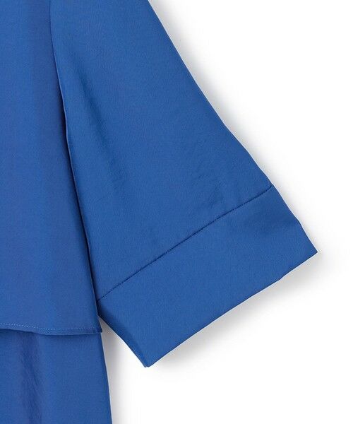 L size ONWARD(大きいサイズ) / エルサイズオンワード シャツ・ブラウス | 【WEB限定・接触冷感・速乾・洗える】シルキーツイル 半袖クロップドシャツ | 詳細27