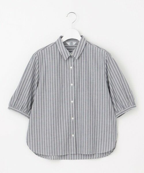 L size ONWARD(大きいサイズ) / エルサイズオンワード シャツ・ブラウス | 【洗える】BEZ 空羽ストライプ シャツ ブラウス | 詳細12