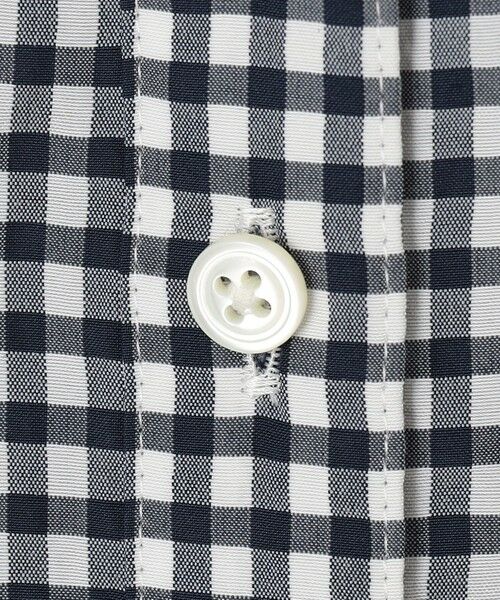 L size ONWARD(大きいサイズ) / エルサイズオンワード シャツ・ブラウス | 【洗える】アセVisギンガム バンドカラー ブラウス | 詳細10