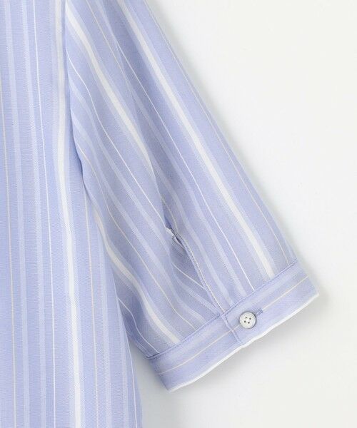 L size ONWARD(大きいサイズ) / エルサイズオンワード シャツ・ブラウス | 【洗える】SHEERストライプ クルーネック ブラウス | 詳細12