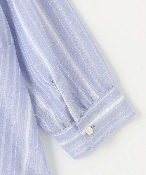 【洗える】SHEERストライプ ペプラム シャツ ブラウス J.PRESS｜【洗える】SHEERストライプ ペプラム シャツ ブラウス