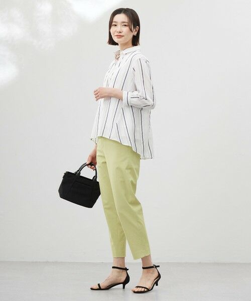 L size ONWARD(大きいサイズ) / エルサイズオンワード シャツ・ブラウス | 【洗える】SHEERストライプ ペプラム シャツ ブラウス | 詳細15