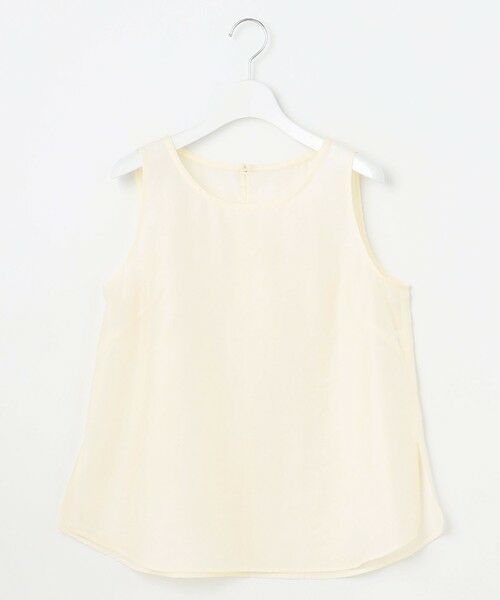 L size ONWARD(大きいサイズ) / エルサイズオンワード シャツ・ブラウス | 【SLOW/一部店舗限定】ブライトヴィンテージクロス ノースリーブ ブラウス | 詳細4