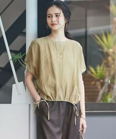 L size ONWARD(大きいサイズ) / エルサイズオンワード シャツ・ブラウス | 【SLOW/一部店舗限定】ナチュラルピケワッシャー ブラウス