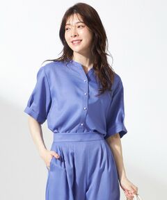 L size ONWARD(大きいサイズ) / エルサイズオンワード シャツ・ブラウス | 【接触冷感・UVカット・速乾】スムージーポリエステル 2WAY ブラウス