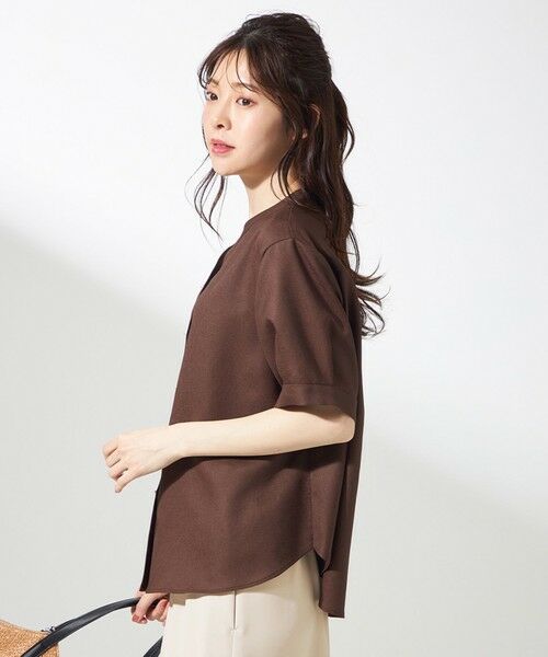 L size ONWARD(大きいサイズ) / エルサイズオンワード シャツ・ブラウス | 【接触冷感・UVカット・速乾】スムージーポリエステル 2WAY ブラウス | 詳細22