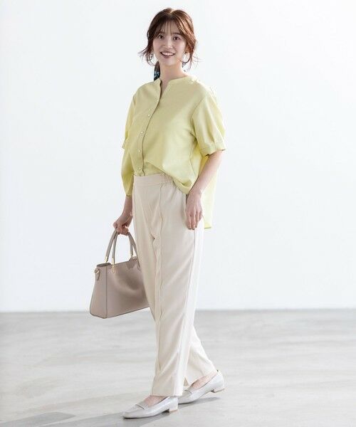 L size ONWARD(大きいサイズ) / エルサイズオンワード シャツ・ブラウス | 【接触冷感・UVカット・速乾】スムージーポリエステル 2WAY ブラウス | 詳細26