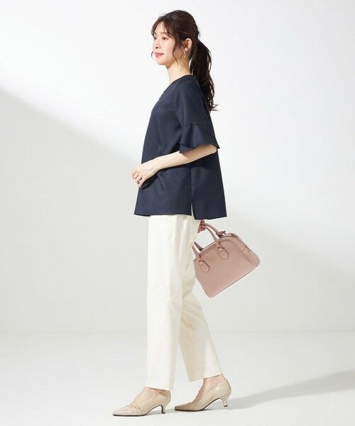 L size ONWARD(大きいサイズ) / エルサイズオンワード シャツ・ブラウス | 【接触冷感・UVカット・速乾】スムージーポリエステル フレアスリーブ ブラウス | 詳細15