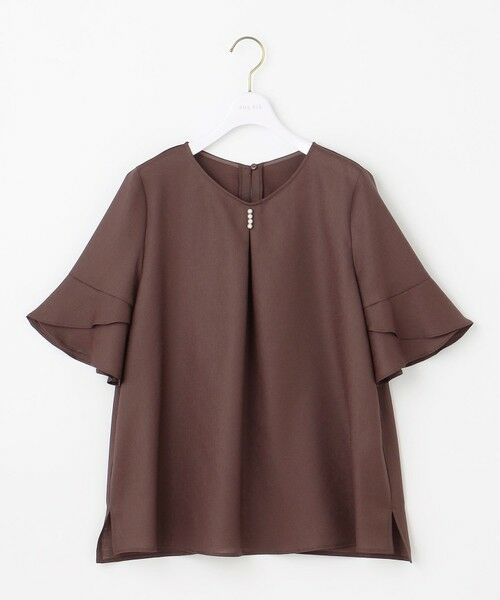 L size ONWARD(大きいサイズ) / エルサイズオンワード シャツ・ブラウス | 【接触冷感・UVカット・速乾】スムージーポリエステル フレアスリーブ ブラウス | 詳細20