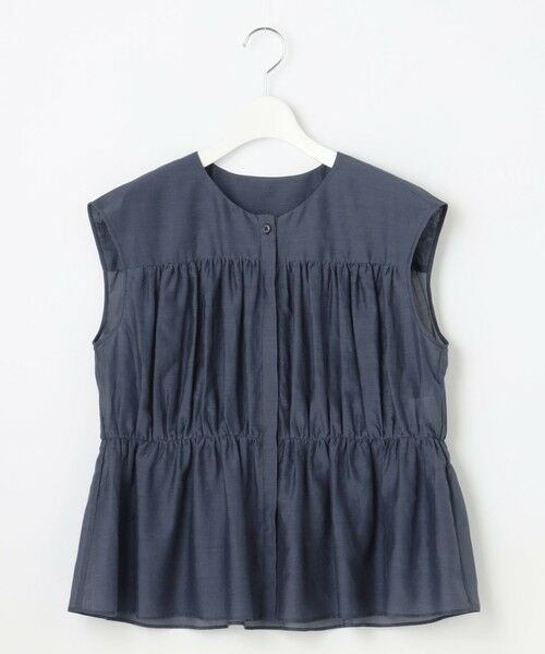 L size ONWARD(大きいサイズ) / エルサイズオンワード シャツ・ブラウス | シルクコットンローンフレンチスリーブ ブラウス | 詳細13