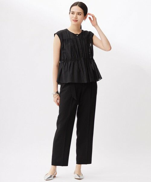 L size ONWARD(大きいサイズ) / エルサイズオンワード シャツ・ブラウス | 【カタログ掲載・洗える】シルクコットンローンフレンチスリーブ ブラウス | 詳細16