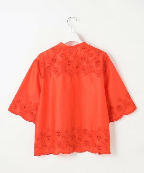 L size ONWARD(大きいサイズ) / エルサイズオンワード シャツ・ブラウス | 【カタログ掲載・接触冷感・洗える】エンブロイダリーローンシャツ ブラウス | 詳細11