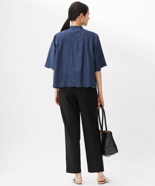 L size ONWARD(大きいサイズ) / エルサイズオンワード シャツ・ブラウス | 【カタログ掲載・接触冷感・洗える】エンブロイダリーローンシャツ ブラウス | 詳細15