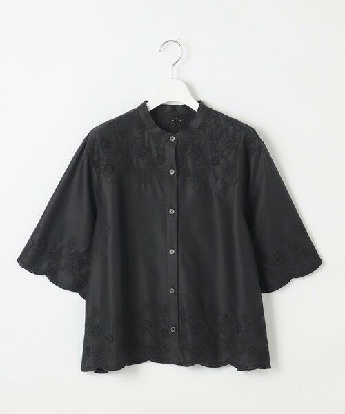 L size ONWARD(大きいサイズ) / エルサイズオンワード シャツ・ブラウス | 【カタログ掲載・接触冷感・洗える】エンブロイダリーローンシャツ ブラウス | 詳細19