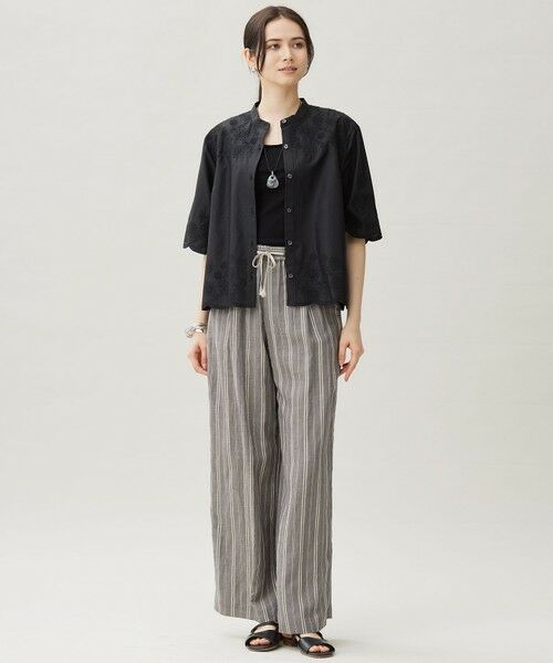 L size ONWARD(大きいサイズ) / エルサイズオンワード シャツ・ブラウス | 【カタログ掲載・接触冷感・洗える】エンブロイダリーローンシャツ ブラウス | 詳細18