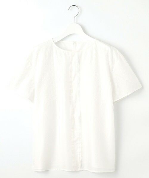 L size ONWARD(大きいサイズ) / エルサイズオンワード シャツ・ブラウス | 【接触冷感・洗える】エンブロイダリーローン Tブラウス | 詳細3