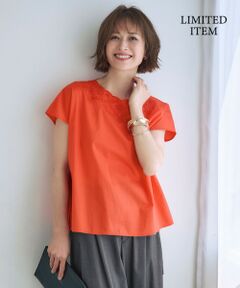 L size ONWARD(大きいサイズ) / エルサイズオンワード シャツ・ブラウス | 【WEB限定・接触冷感・洗える】エンブロイダリーローンプルオーバー ブラウス