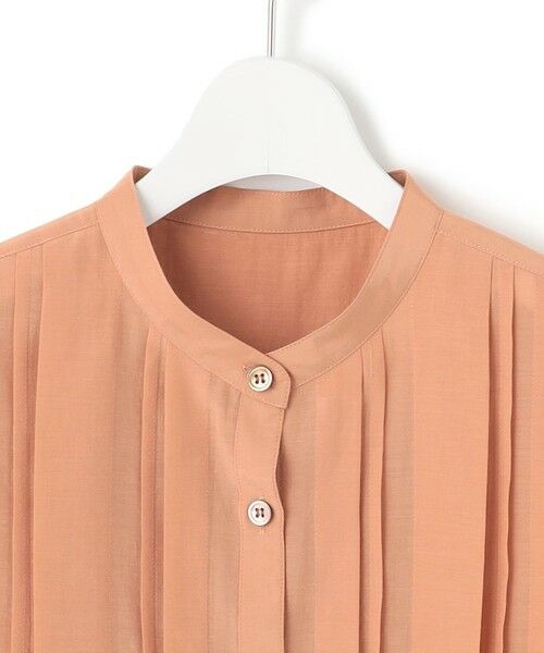 L size ONWARD(大きいサイズ) / エルサイズオンワード シャツ・ブラウス | 【接触冷感/速乾性/洗える】エアリーブライトローン タック ブラウス | 詳細5