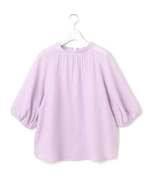 L size ONWARD(大きいサイズ) / エルサイズオンワード シャツ・ブラウス | 【洗える】LIBECOリネン ボリュームスリーブ ブラウス | 詳細14