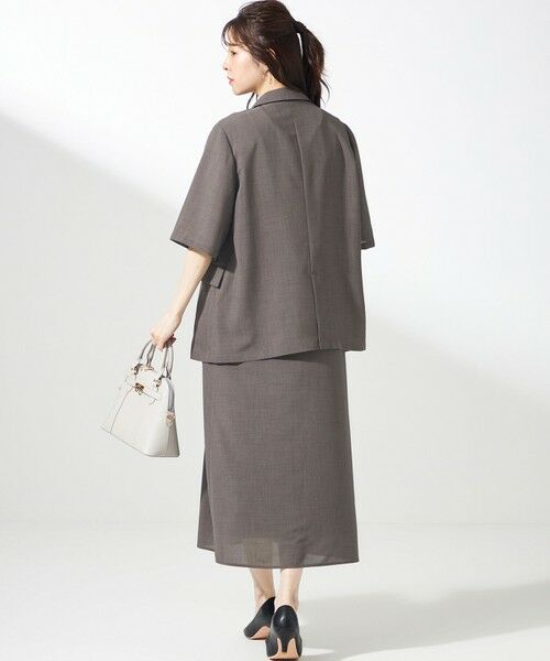 L size ONWARD(大きいサイズ) / エルサイズオンワード テーラードジャケット | 【接触冷感・速乾・UVカット・洗える】スイートクール ジャケット | 詳細12