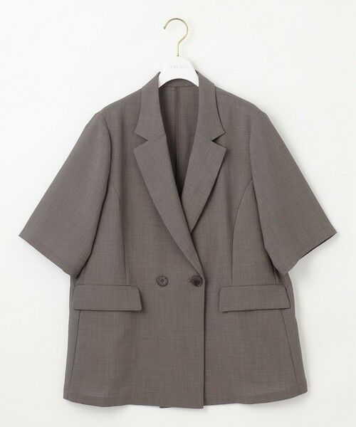 L size ONWARD(大きいサイズ) / エルサイズオンワード テーラードジャケット | 【接触冷感・速乾・UVカット・洗える】スイートクール ジャケット | 詳細13