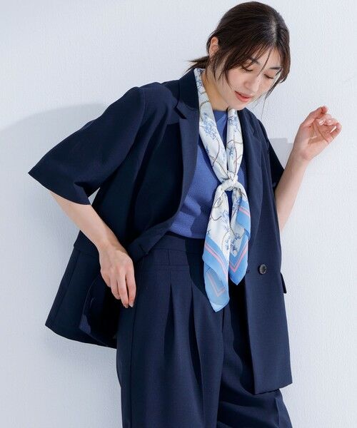 L size ONWARD(大きいサイズ) / エルサイズオンワード テーラードジャケット | 【接触冷感・速乾・UVカット・洗える】スイートクール ジャケット | 詳細16