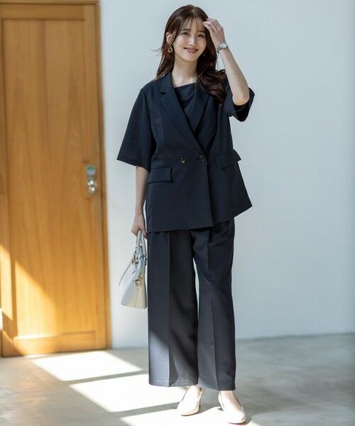 L size ONWARD(大きいサイズ) / エルサイズオンワード テーラードジャケット | 【接触冷感・速乾・UVカット・洗える】スイートクール ジャケット | 詳細18