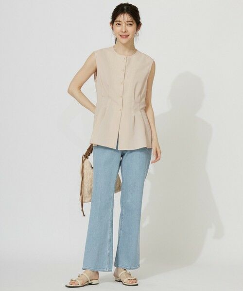 L size ONWARD(大きいサイズ) / エルサイズオンワード ベスト | 【WEB・一部店舗限定】スイートクール ジレブラウス | 詳細3