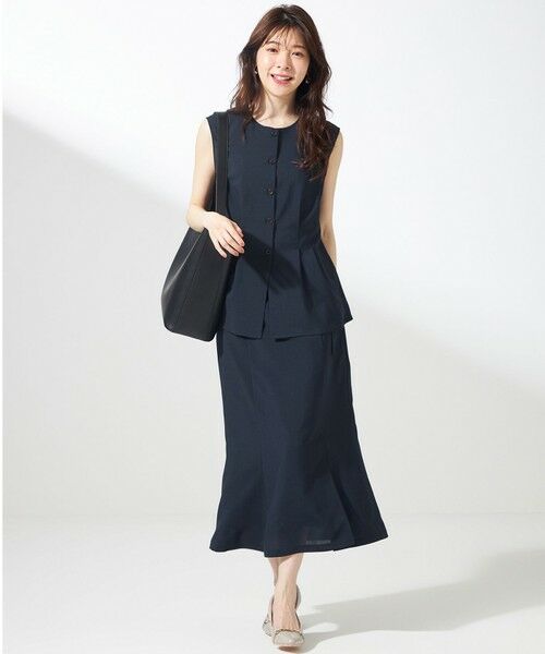 L size ONWARD(大きいサイズ) / エルサイズオンワード ベスト | 【WEB・一部店舗限定】スイートクール ジレブラウス | 詳細20