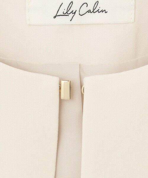 L size ONWARD(大きいサイズ) / エルサイズオンワード ノーカラージャケット | 【洗える】セレモニークロップド ジャケット | 詳細17