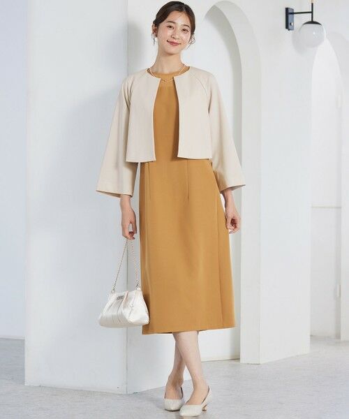 L size ONWARD(大きいサイズ) / エルサイズオンワード ノーカラージャケット | 【洗える】セレモニークロップド ジャケット | 詳細9