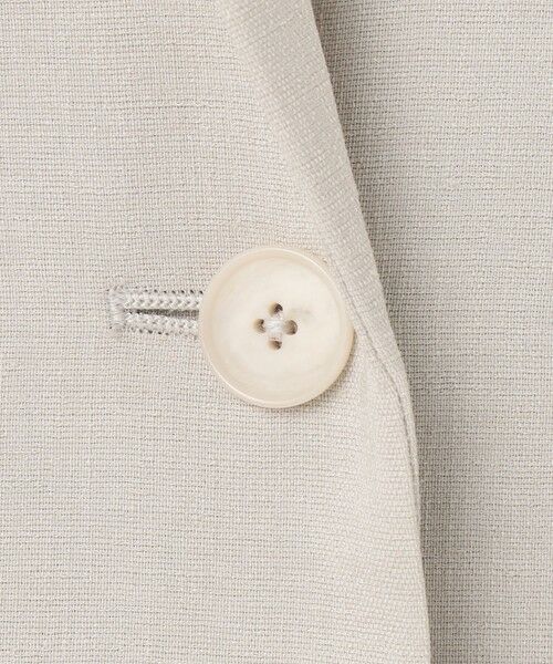 L size ONWARD(大きいサイズ) / エルサイズオンワード テーラードジャケット | 【カタログ掲載・セットアップ対応・接触冷感・UVカット・洗える】ライトリネンライクショートスリーブ ジャケット | 詳細8