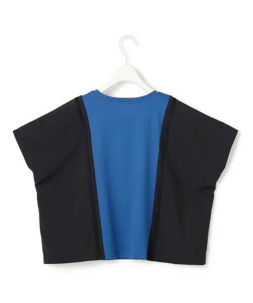 L size ONWARD(大きいサイズ) / エルサイズオンワード カットソー | 【接触冷感・UVケア・洗える】シルケットスムースコンビ バイカラーカットソー | 詳細12