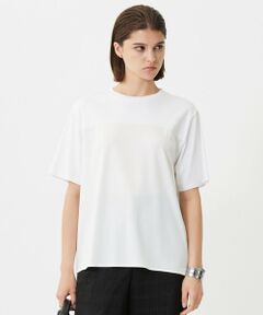 L size ONWARD(大きいサイズ) / エルサイズオンワード カットソー | 【接触冷感・UVケア・洗える】シルケットスムースコンビ Tブラウスカットソー