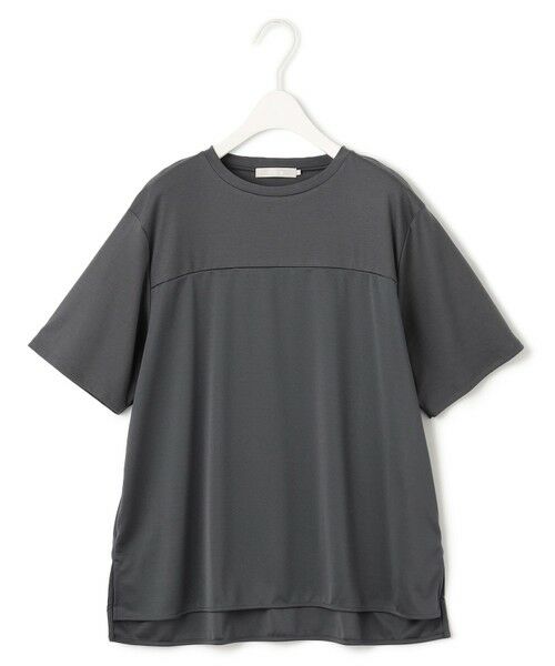 L size ONWARD(大きいサイズ) / エルサイズオンワード カットソー | 【接触冷感・UVケア・洗える】シルケットスムースコンビ Tブラウスカットソー | 詳細8