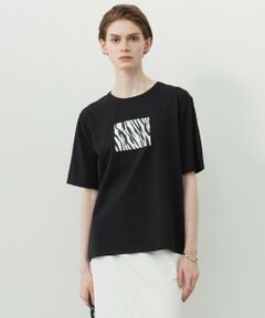 L size ONWARD(大きいサイズ) / エルサイズオンワード カットソー | 【接触冷感・UVケア・洗える】ゼブラ柄 TEE