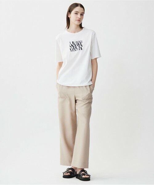 接触冷感・UVケア・洗える】ゼブラ柄 TEE （カットソー）｜L
