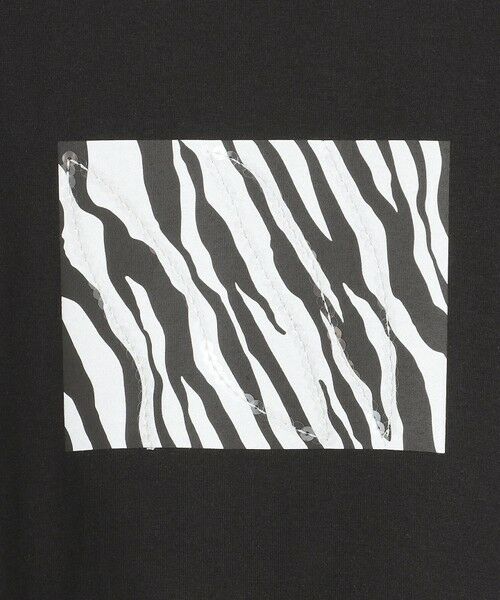 接触冷感・UVケア・洗える】ゼブラ柄 TEE （カットソー）｜L