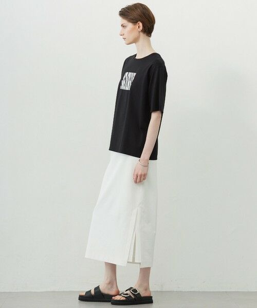 L size ONWARD(大きいサイズ) / エルサイズオンワード カットソー | 【接触冷感・UVケア・洗える】ゼブラ柄 TEE | 詳細6