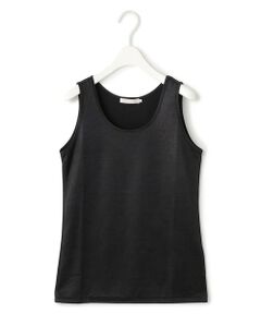 L size ONWARD(大きいサイズ) / エルサイズオンワード タンクトップ | 【洗える】シャイニータンクトップ カットソー