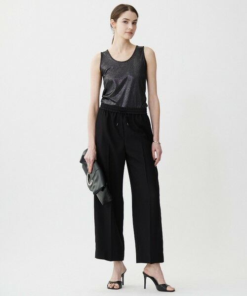 L size ONWARD(大きいサイズ) / エルサイズオンワード タンクトップ | 【洗える】シャイニータンクトップ カットソー | 詳細1