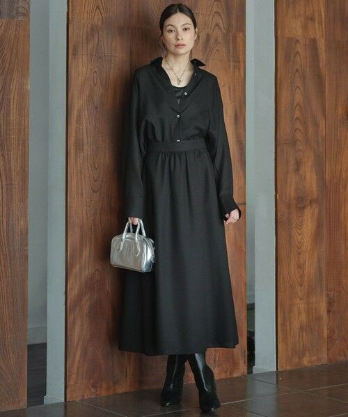 L size ONWARD(大きいサイズ) / エルサイズオンワード タンクトップ | 【洗える】シャイニータンクトップ カットソー | 詳細10