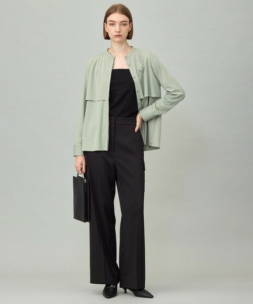 L size ONWARD(大きいサイズ) / エルサイズオンワード キャミソール・チューブトップ | 【接触冷感・UVケア・速乾・洗える】カップ付きサテンキャミソール | 詳細11