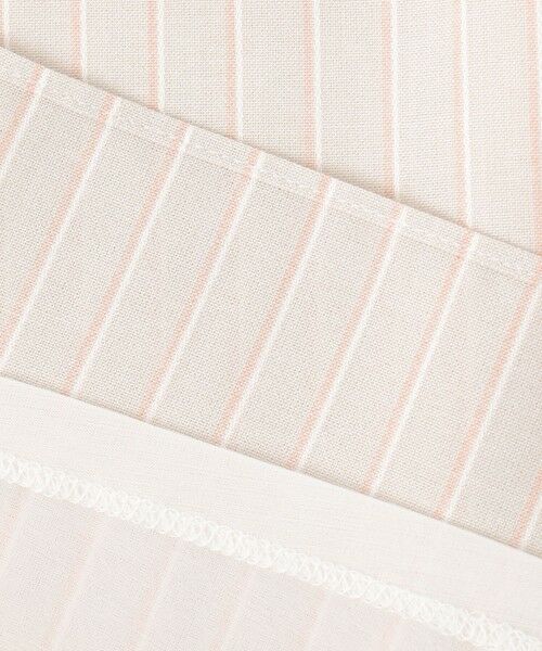 L size ONWARD(大きいサイズ) / エルサイズオンワード カットソー | 【洗える】シアーストライプ＆チェック ブラウスライク カットソー | 詳細12
