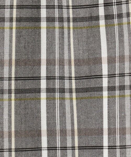 L size ONWARD(大きいサイズ) / エルサイズオンワード カットソー | 【洗える】シアーストライプ＆チェック ブラウスライク カットソー | 詳細16